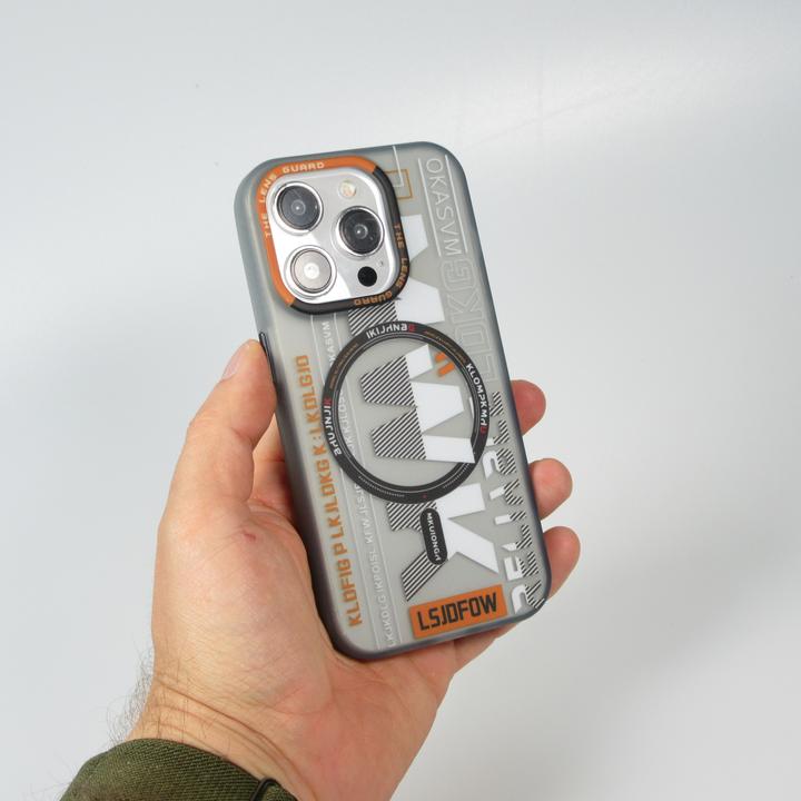 Actual product image PhoneLook Case MWK Cyber Grid silicone with MagSafe (Apple iPhone 15 Pro)
