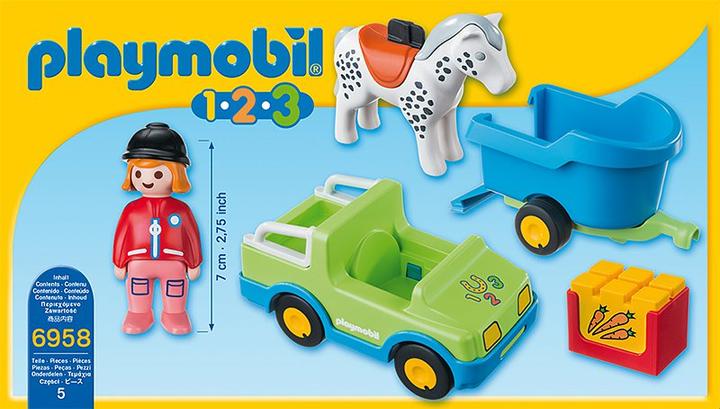 Actual product image Playmobil Car with horse trailer (6958)