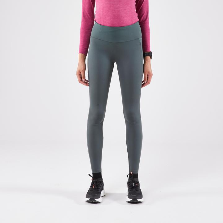 Image du produit Kiprun Maillot de course long femme - Run 500 Warm vert (W26/L30)
