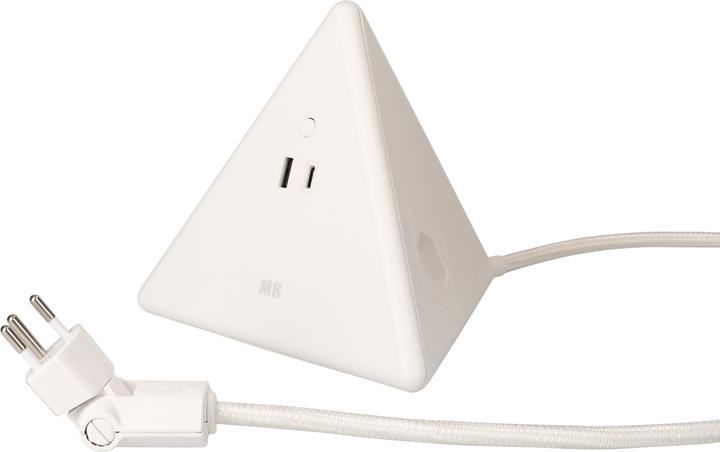 Actual product image Max Hauri Pyramid Soft-Touch surface (4 x, USB-A, USB-C, Type 12, 2.50 m)