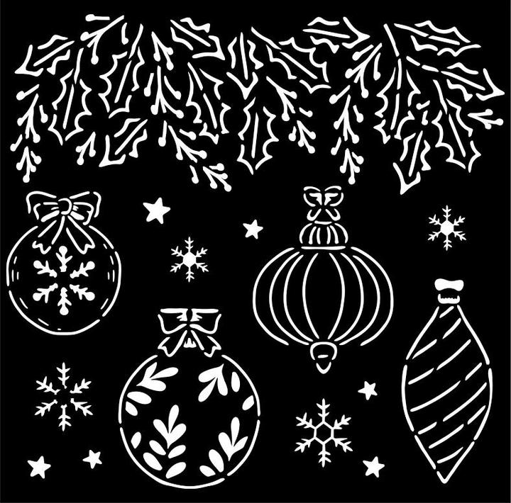 Image du produit Stamperia Pochoir "The Nutcracker - Christmas Bells" (Le casse-noix - Cloches de Noël)
