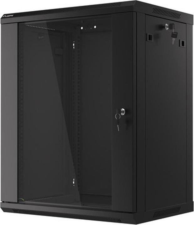 Lanberg Rack a muro 19" 15U 600X450mm nero (15 HE, Rack da 19 pollici)