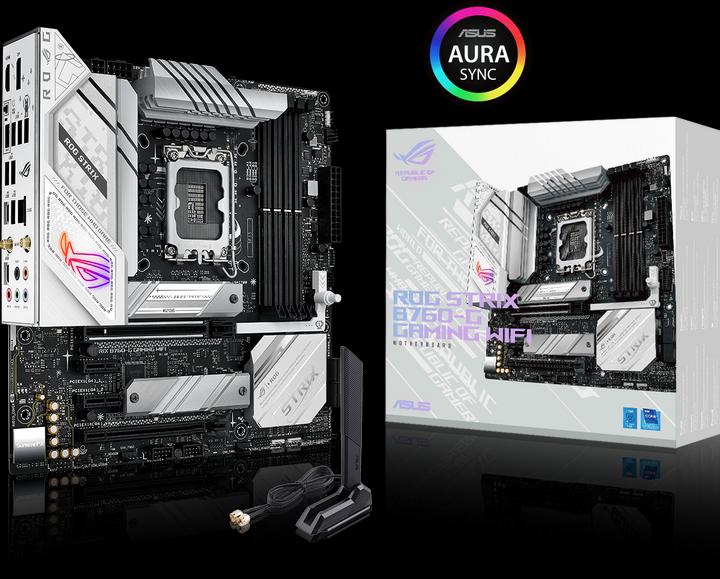 Image du produit ASUS ROG STRIX B760-G GAMING WIFI (LGA 1700, Intel B760, mATX)