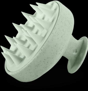 Actual product image Mohani Hair Wash And Head Massage Brush Green