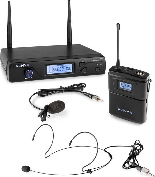 Actual product image Vonyx Wireless microphone WM61B