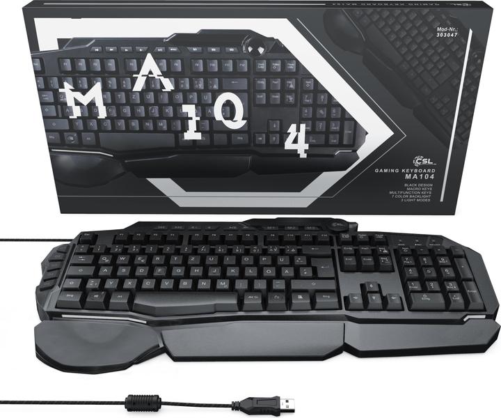 Actual product image CSL Keyboard & Mouse Gaming Bundle (CH, Cable)
