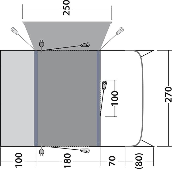 Produktbild Outwell Vorzelt Talladega Air, Fahrzeugtyp: Bus, Aufbauart (Vorzelt, 22.50 kg)