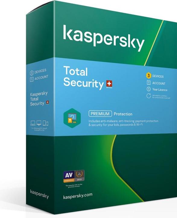 Image du produit Kaspersky Total Security (3 Utilisateur, 12 mois)