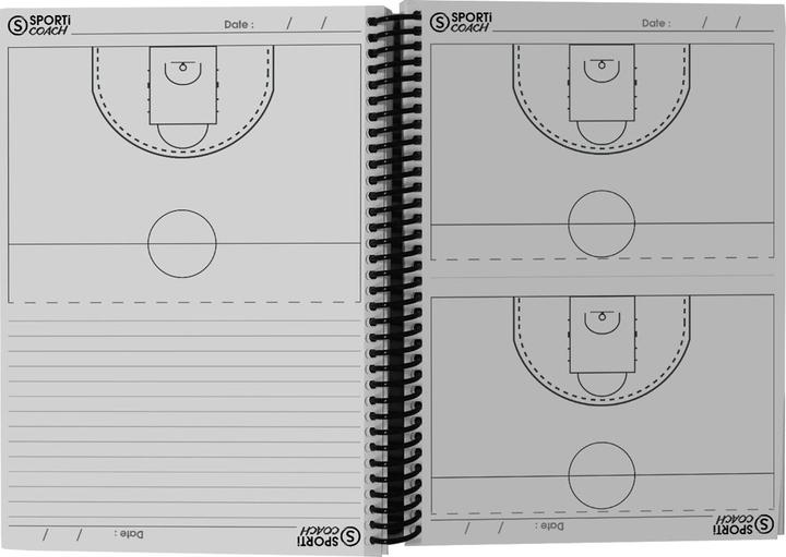 Produktbild Sporti notizbuch coach basketball mit spiralbindung a5 (A5)