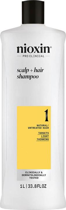 Nioxin Cleanser Shampoo 1 (1000 ml, Flüssiges Shampoo)