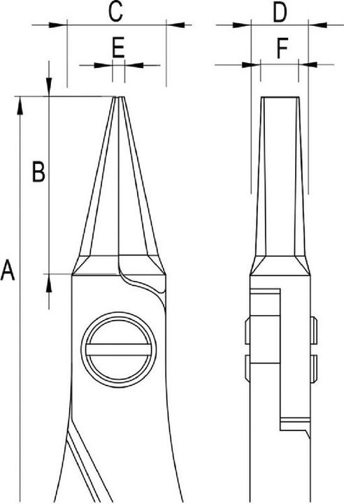 Produktbild Futuro BRW Elektronik-Flachzange (130 mm)