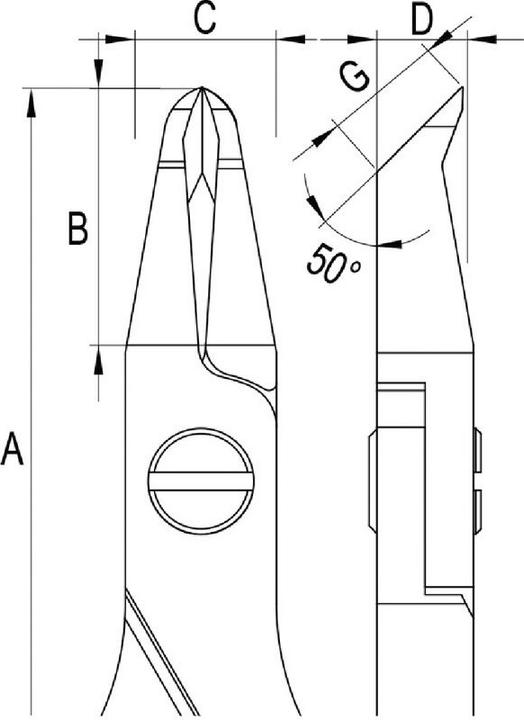 Produktbild Futuro BRW Elektronik-Schrägschneider (125 mm)