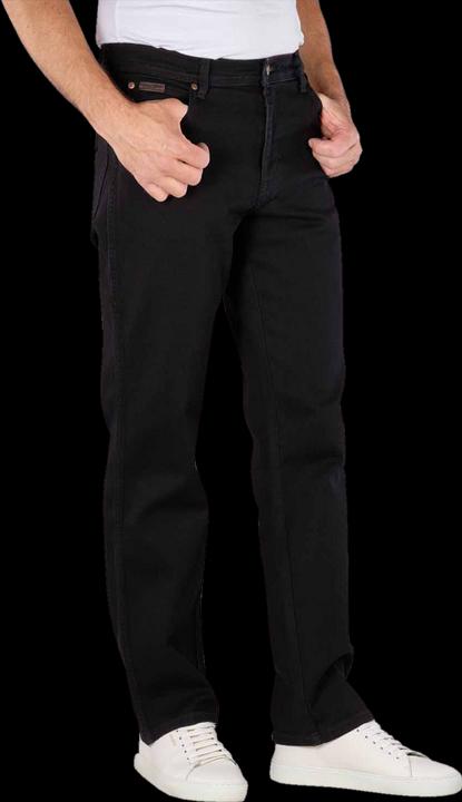 Actual product image Wrangler Texas Stretch Jeans black overdye (44)