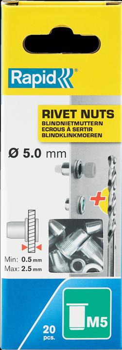 Produktbild Rapid M5 Blindnietmuttern