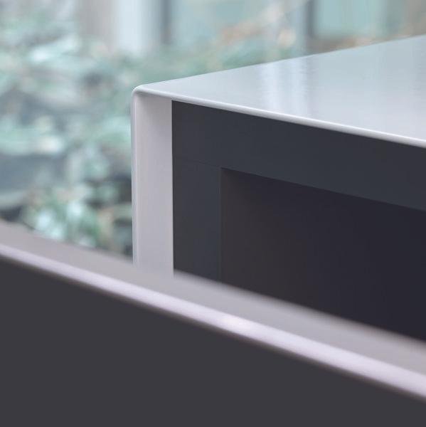 Actual product image Alape WP.Folio8 washbasin, 1254x350x450mm, vanity unit 2 full extensions, washbasin without tap hole