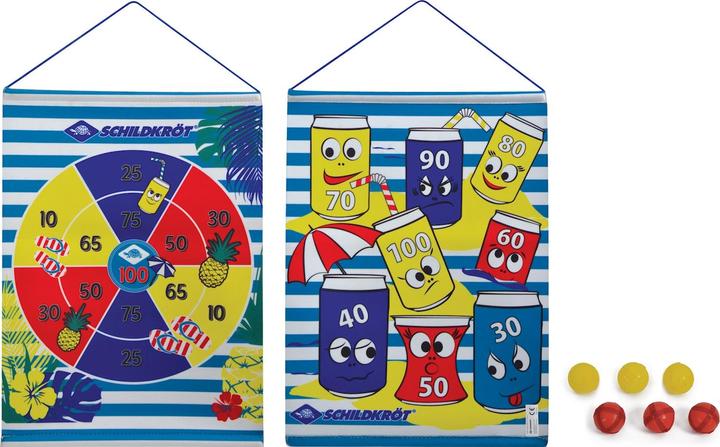 Actual product image Schildkröt Roll Up Dart Set Velcro disc 51x41 cm, 2x3 balls Ø 3 cm, from 3 years onwards
