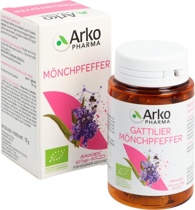 Actual product image Arkopharma Arkocaps Mönchspfeffer Kapseln (60 Piece, Capsules, 39 g)