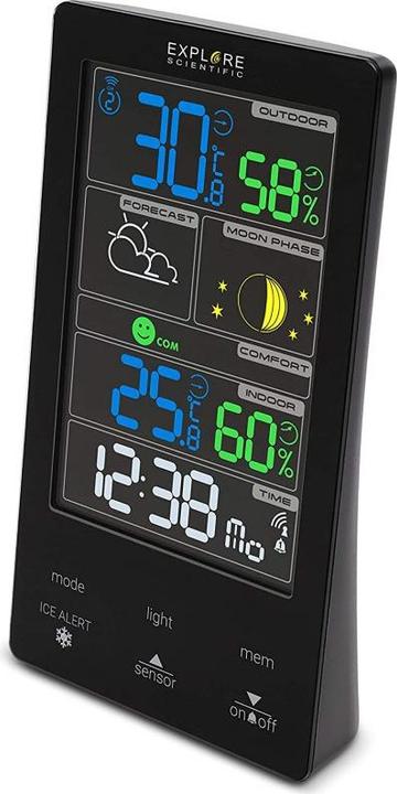 Image du produit Explore Scientific Station météo numérique WSC-4009 Noir LCD AC