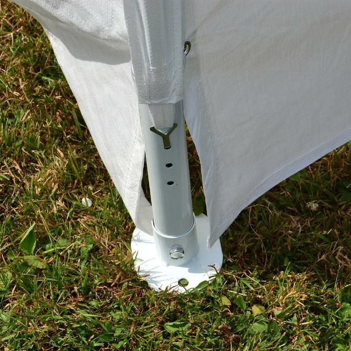 Actual product image VCM Hochwertiges Festzelt Partyzelt Bierzelt Gartenzelt Pavillon weiss 4x6 m PE Stahl (600 cm, 600 cm)