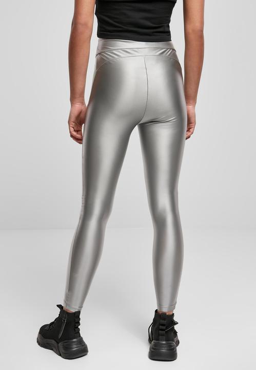 Actual product image Urban Classics Ladies Highwaist Shiny Metallic Leggings - 12470 (4XL)