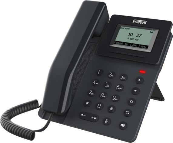 Actual product image Fanvil V50P IP-Telefon mit 2,3-Zoll-Display, 2 Ports PoE 10/100, Freisprecheinrichtung, kompatibel m