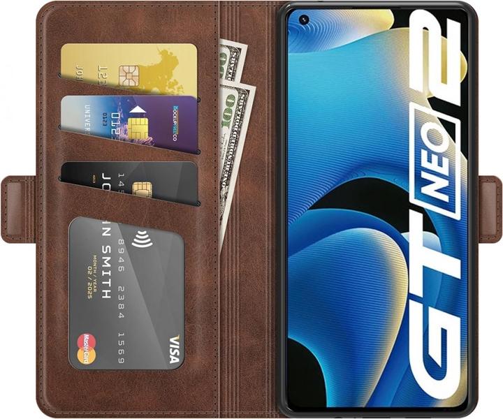 Actual product image Screenguard Realme GT Neo2 CardLounge Leather Case (Realme GT Neo 2)
