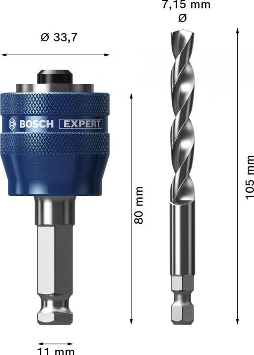 Actual product image Bosch Professional Zubehör Expert Power Change Plus Adapter (7.15 millimetres)