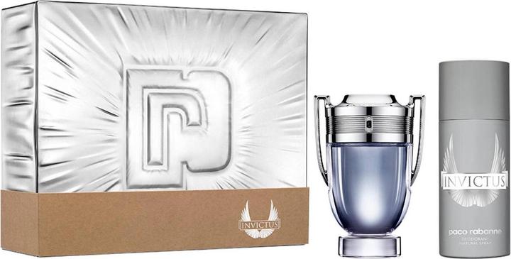 Actual product image Paco Rabanne Invictus EDT 100 ml + Deodorant Spray 150 ml - Gift Set (Spray)