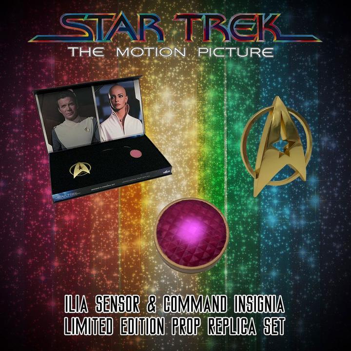 Actual product image Factory Entertainment Star Trek, le film réplique 1/1 Ilia Sensor And Command Insignia Limited Edition Set