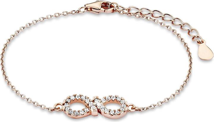 Produktbild Amor Armband aus 925er Sterling Silber mit Infinity Symbol (16 cm, Silber)