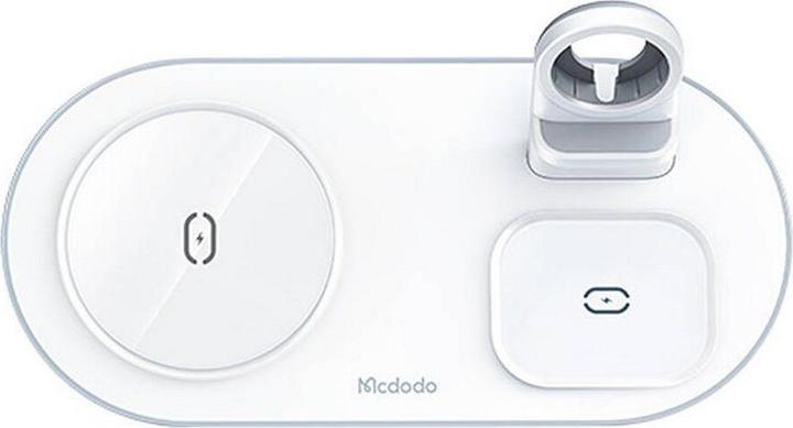 Produktbild Mcdodo Wireless Charger CH-7062 3 in 1 15W (mobile/TWS/Apple watch) (white) (15 W)
