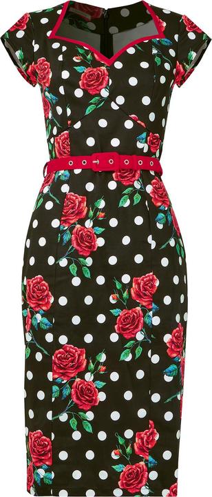Actual product image Joe Browns PETITE Polka Rose Bodycon Dress (44)