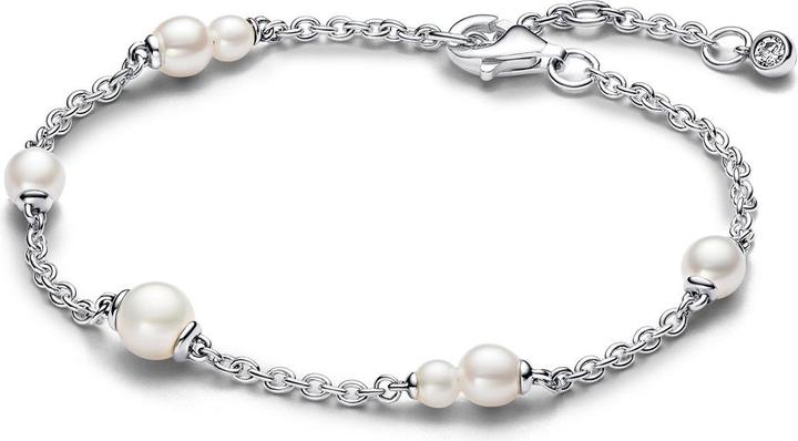 Pandora Armband Treated Freshwater Cultured Pearl Station (20 cm, Silber 925)