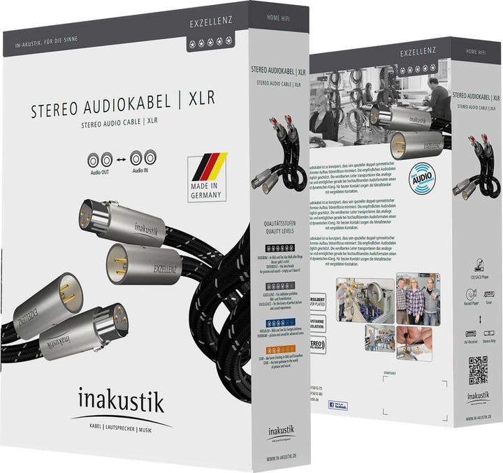 Actual product image Inakustik Excellence Stereo XLR (3 m, XLR)