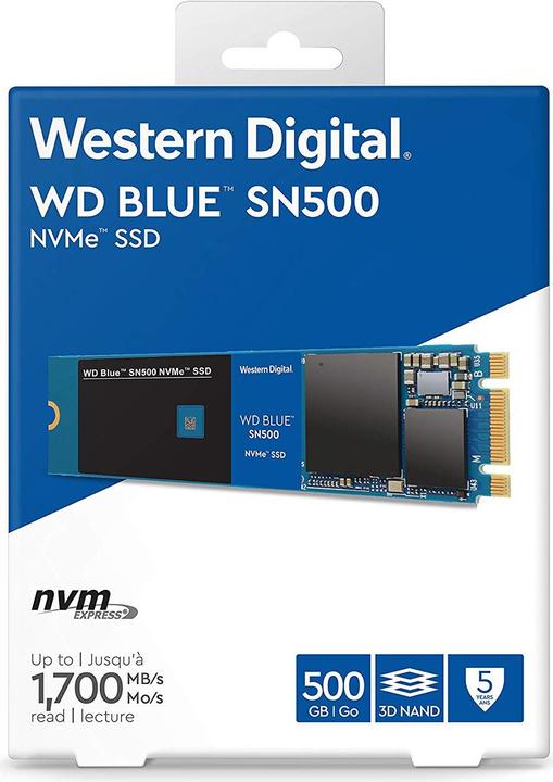 Actual product image WD Blue SN500 (500 GB, M.2 2280)