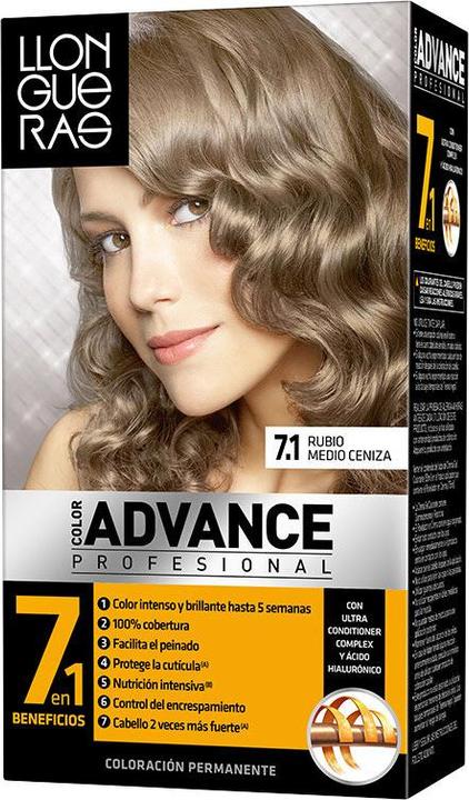 Image du produit Llongueras COLOR ADVANCE #7,1-rubio ceniza (7.1)