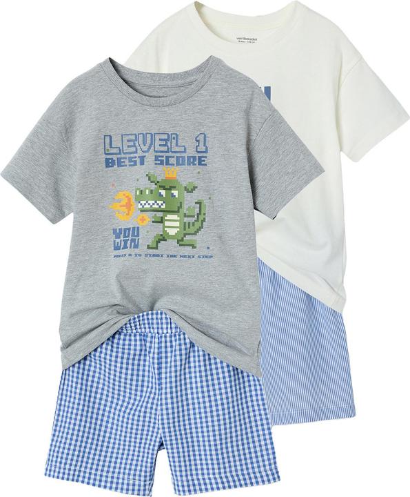 Produktbild Vertbaudet 2er-Pack Jungen Sommer-Schlafanzüge mit Gamer-Print (92)