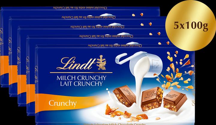 Image du produit Lindt Tablette de chocolat au lait Crunchy (500 g)