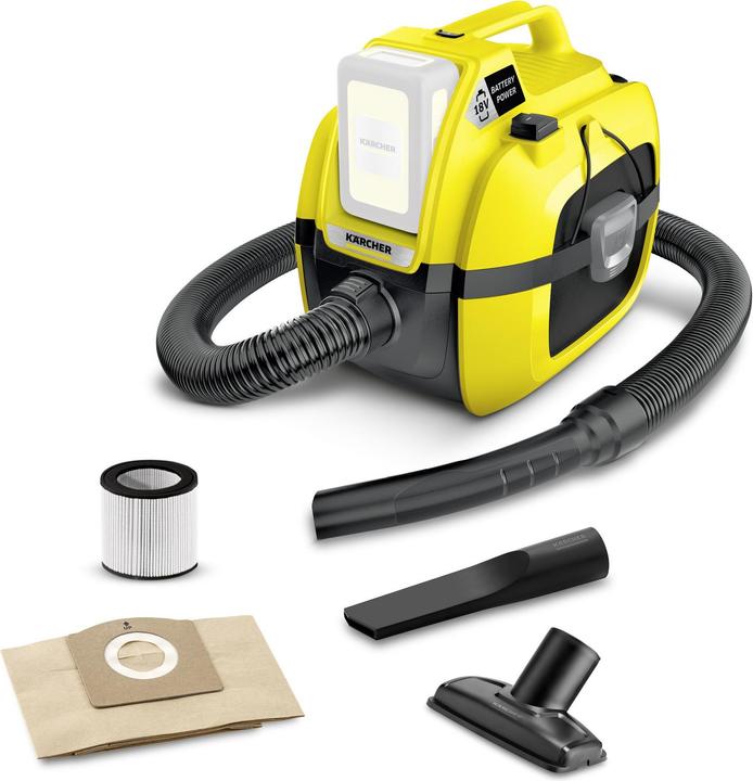 Productafbeelding Kärcher WD1 Compacte Batterijset (Nat-droog stofzuiger)