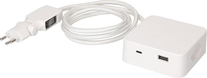 Actual product image Max Hauri maxTEX Cube (3 x, USB-A, USB, USB-C, Type 13, 2 m)