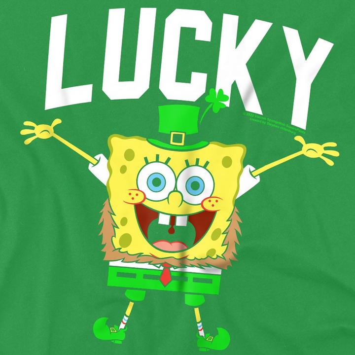 Produktbild Spongebob Squarepants Lucky Bob TShirt St PatricksTag (4XL)