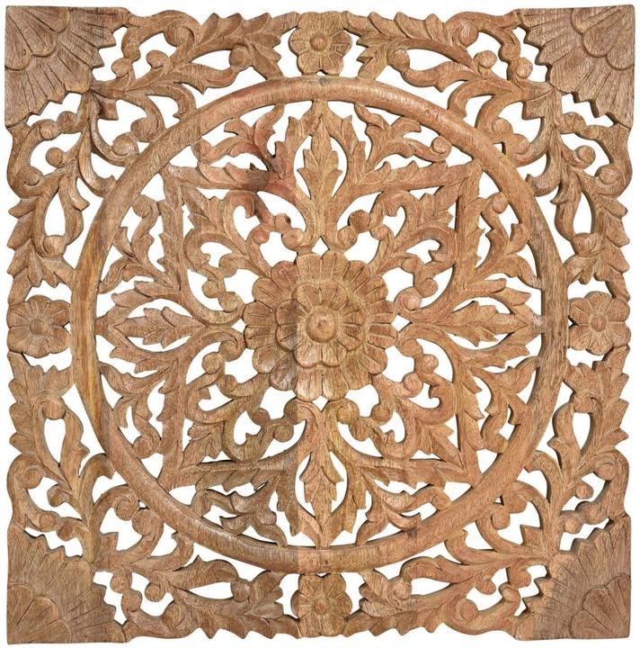 G. Wurm Wandbild 3D Blumen Dekor (50 x 50 x 2 cm)