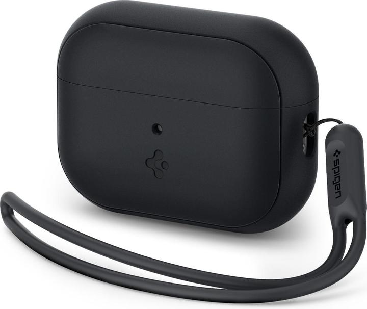 Spigen SILICONE FIT STRAP Apple AIRPODS PRO 1 / 2 BLACK (Sac pour écouteurs)