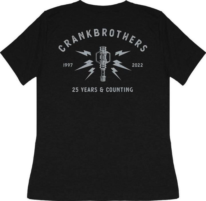 Crankbrothers 25th Anniversary Edition T-Shirt Women, black/light gray, S (S)