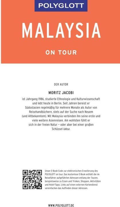 Produktbild on tour Reiseführer Malaysia (Deutsch, Moritz Jacobi, 2019)