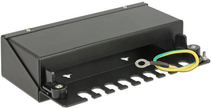 Produktbild Delock 8-Port Desktop Patchpanel, Hutschienenkit