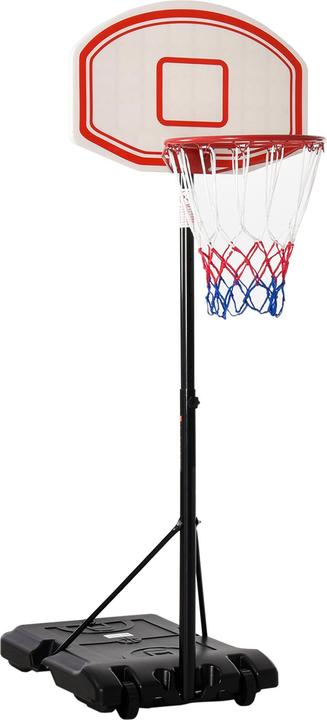 Homcom Basketballkorb Metall, PE Schwarz+Weiss