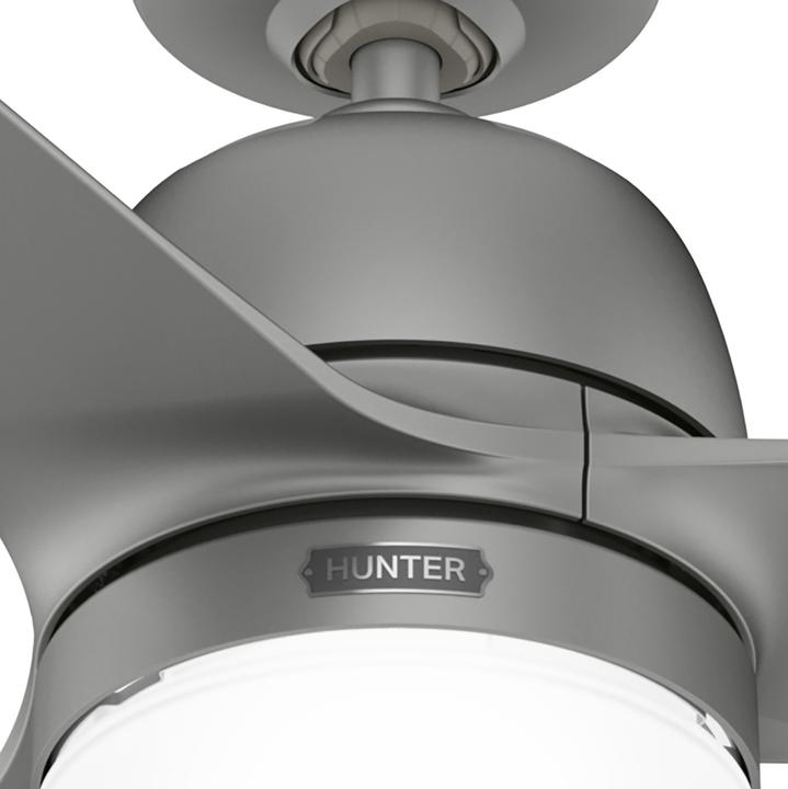 Actual product image Hunter Fans Outdoor Deckenventilator Seawave Silber mit Licht (45.70 dB)
