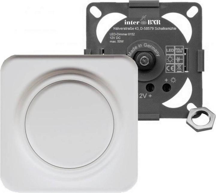 interBär 8152-008.01 Variateur encastrable pour meuble Blanc