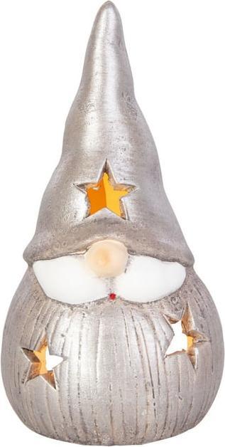 Actual product image MICA Living Wind light - gnome - silver - approx. 9 x 8.5 x 16.5 cm